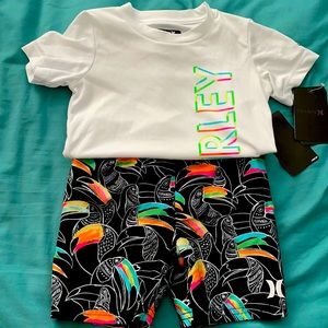 Hurley Rash Guard and Board Short Set